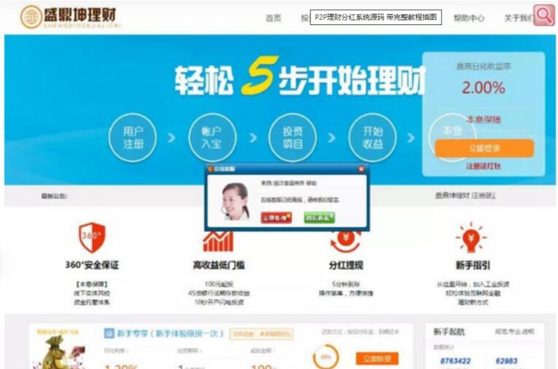 YM279-P2P投资分红平台源码 附带完整搭建教程