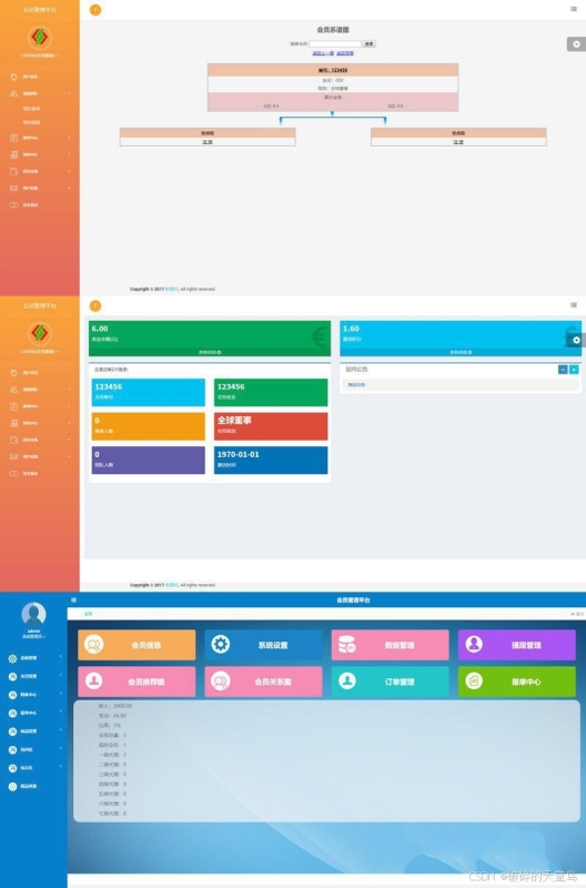 YM641-最新带商品消费双轨量碰层碰无直推团队直销系统H5自适应，无加密开源源码