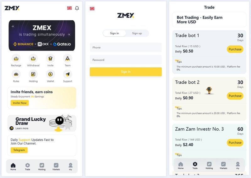 YM821-UI 精美Laravel 海外版英文 智能AI量化投资理财区块链系统源码，ai智能量化区块链管理系统架构设计，