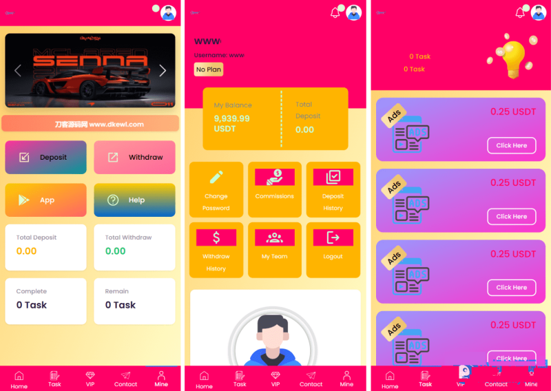 YM974-php投资理财源码，SENNA海外广告奖励投资理财源码,看广告赚奖励投资理财源码，附详细教程