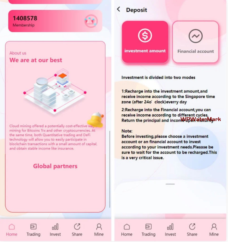 YM1233-粉色UI多语言trx理财源码,trx投资理财源码，trx交易源码，trx买卖交易源码，trx理财源码