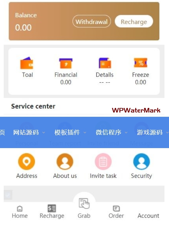 YM1377-新UI二开嗨淘V8抢单源码下载/六国语言抢单系统源码+第三方支付与提现+搭建教程