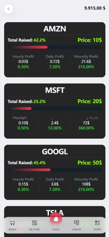海外的人工智能源码/产品理财投资任务系统源码/投资源码，以及海外微交易的源码和纯英文交易市场的源码-MCN-YMN1505